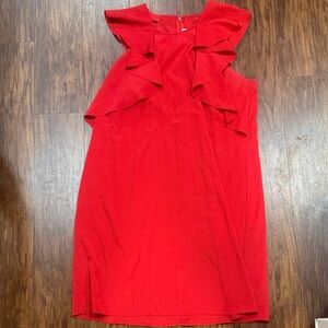 Charming Charlie Red Ruffle Mini Dress